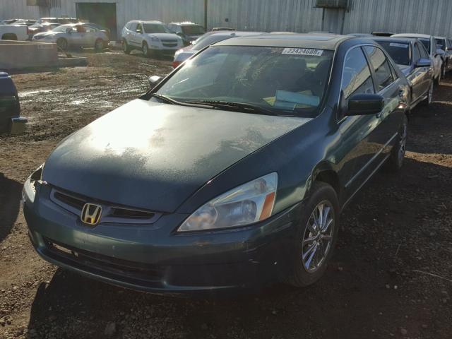 1HGCM66503A005027 - 2003 HONDA ACCORD EX GREEN photo 2