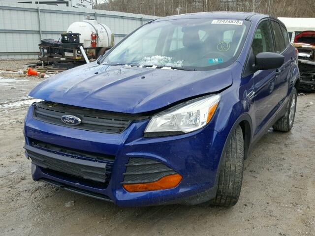 1FMCU0F74FUB38076 - 2015 FORD ESCAPE S BLUE photo 2