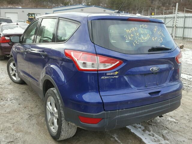 1FMCU0F74FUB38076 - 2015 FORD ESCAPE S BLUE photo 3