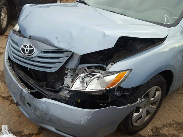 4T1BE46K69U894694 - 2009 TOYOTA CAMRY BASE BLUE photo 9