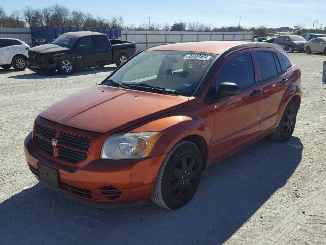 1B3HB28B48D536034 - 2008 DODGE CALIBER ORANGE photo 2