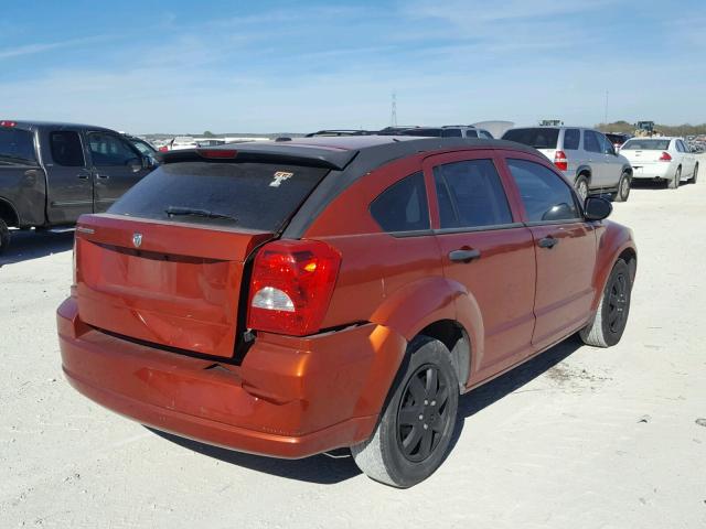 1B3HB28B48D536034 - 2008 DODGE CALIBER ORANGE photo 4