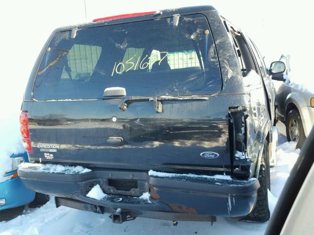 1FMPU16L71LA96439 - 2001 FORD EXPEDITION BLACK photo 4