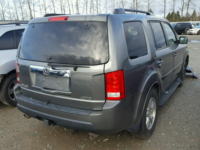 5FNYF48599B048653 - 2009 HONDA PILOT EXL GRAY photo 4