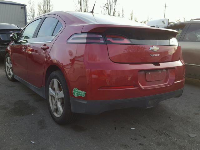 1G1RH6E47EU117128 - 2014 CHEVROLET VOLT RED photo 3