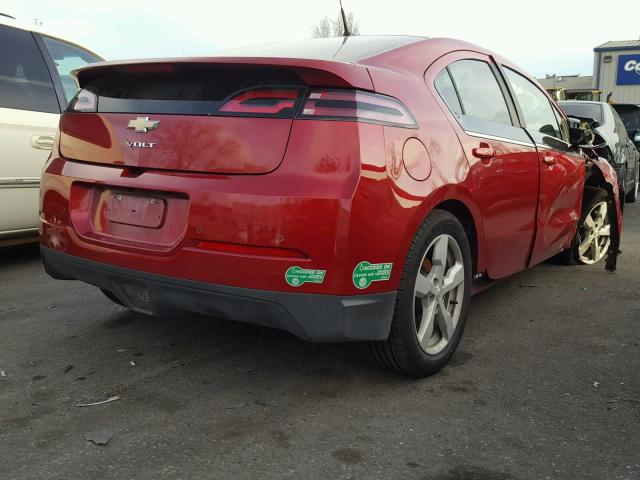 1G1RH6E47EU117128 - 2014 CHEVROLET VOLT RED photo 4