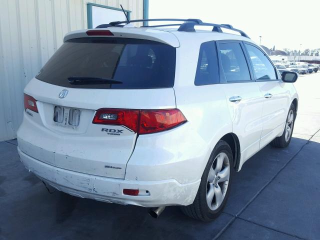 5J8TB18238A020320 - 2008 ACURA RDX WHITE photo 4