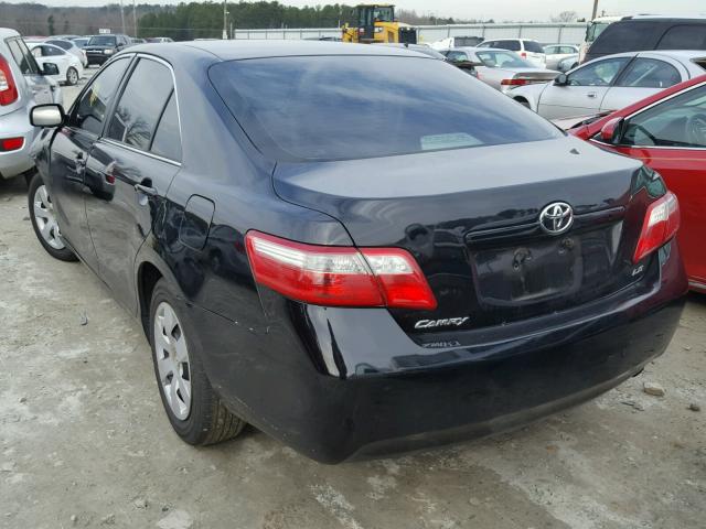 4T1BE46K27U547277 - 2007 TOYOTA CAMRY CE/L BLACK photo 3