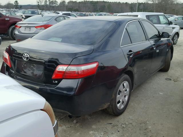 4T1BE46K27U547277 - 2007 TOYOTA CAMRY CE/L BLACK photo 4