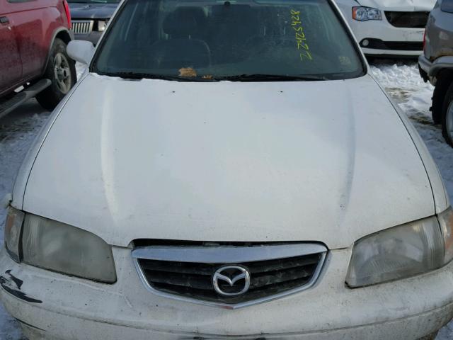 1YVGF22DX25268207 - 2002 MAZDA 626 ES WHITE photo 7