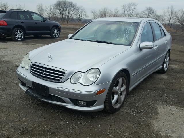 WDBRF40J25A697872 - 2005 MERCEDES-BENZ C 230K SPO SILVER photo 2