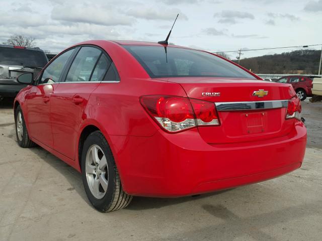 1G1PD5SB2E7180863 - 2014 CHEVROLET CRUZE LT RED photo 3