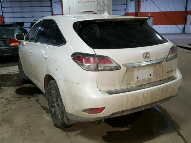 2T2BK1BA7DC191633 - 2013 LEXUS RX 350 WHITE photo 3