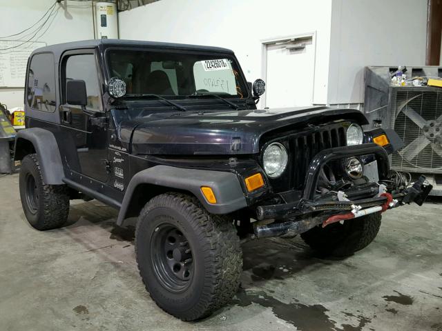 1J4FA49S8YP781074 - 2000 JEEP WRANGLER / BLACK photo 1