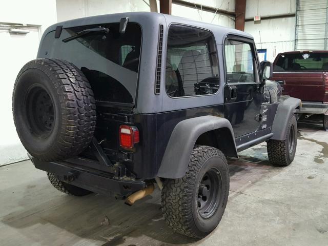 1J4FA49S8YP781074 - 2000 JEEP WRANGLER / BLACK photo 4