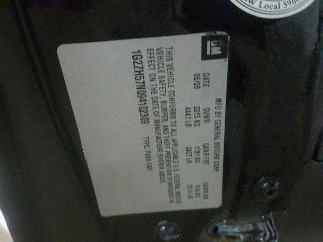 1G2ZH57N094102309 - 2009 PONTIAC G6 GT BLACK photo 10