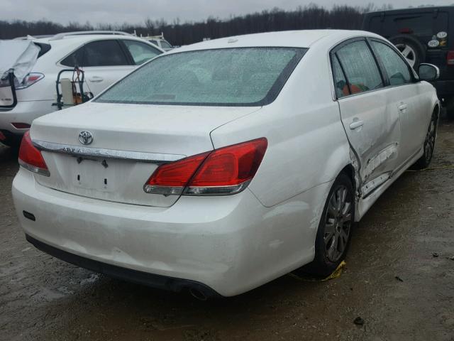 4T1BK3DB9BU410822 - 2011 TOYOTA AVALON BAS WHITE photo 4