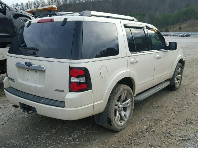 1FMEU85859UA44553 - 2009 FORD EXPLORER L WHITE photo 4