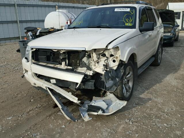 1FMEU85859UA44553 - 2009 FORD EXPLORER L WHITE photo 9