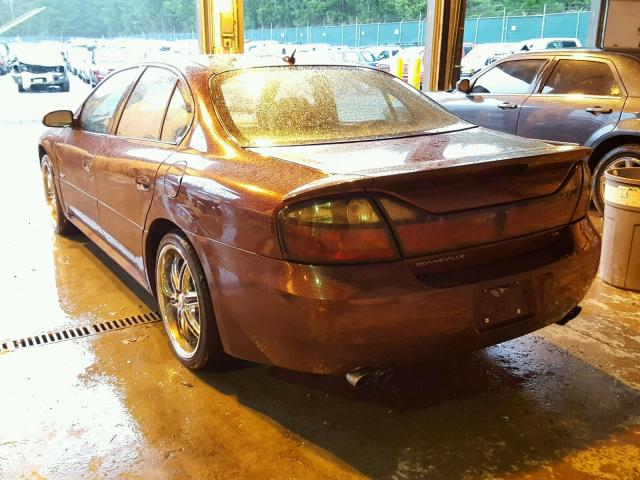 1G2HZ54Y05U134047 - 2005 PONTIAC BONNEVILLE BURGUNDY photo 3