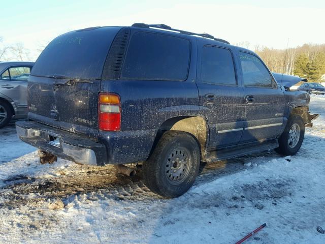 1GNEK13T73J125529 - 2003 CHEVROLET TAHOE K150 BLUE photo 4