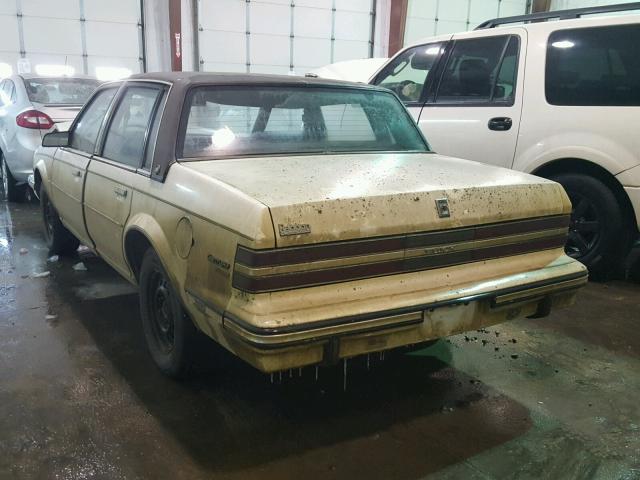 1G4AL19E2FT453099 - 1985 BUICK CENTURY LI WHITE photo 3