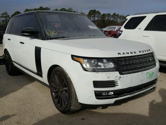 SALGS2FE5HA323580 - 2017 LAND ROVER RANGE ROVE WHITE photo 1