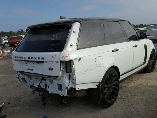 SALGS2FE5HA323580 - 2017 LAND ROVER RANGE ROVE WHITE photo 4