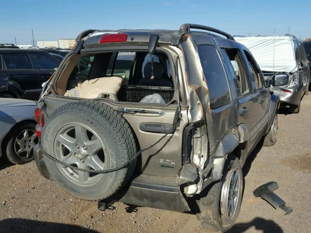 1J4GL58K14W119343 - 2004 JEEP LIBERTY LI TAN photo 4