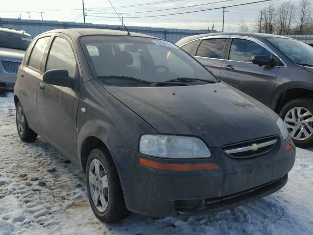 KL1TD66658B187078 - 2008 CHEVROLET AVEO BASE BLACK photo 1