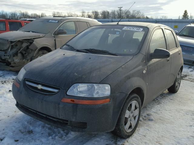KL1TD66658B187078 - 2008 CHEVROLET AVEO BASE BLACK photo 2