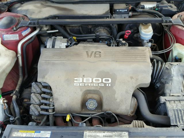 1G4HP52K6VH498820 - 1997 BUICK LESABRE CU BURGUNDY photo 7