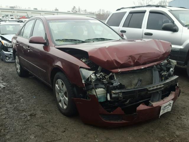 5NPET46C37H296831 - 2007 HYUNDAI SONATA GLS MAROON photo 1