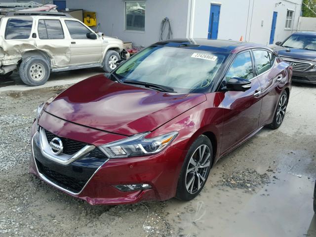 1N4AA6AP6HC409054 - 2017 NISSAN MAXIMA 3.5 RED photo 2