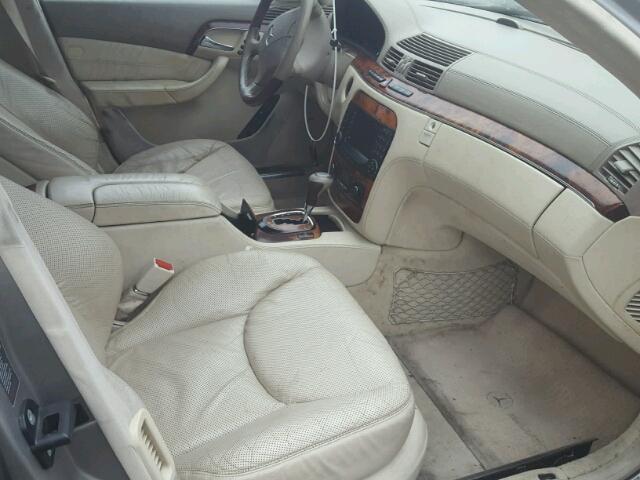 WDBNG76J84A394758 - 2004 MERCEDES-BENZ S 600 SILVER photo 5