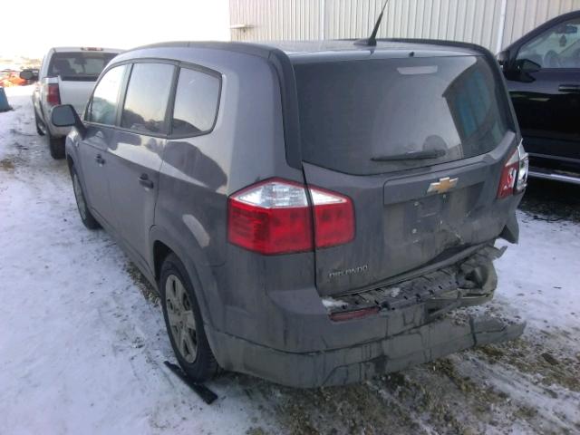 KL77P1EM1CK657522 - 2012 CHEVROLET ORLANDO LS GRAY photo 3