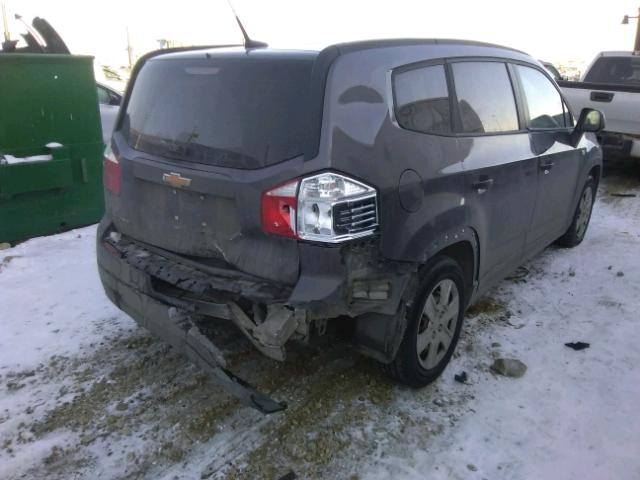 KL77P1EM1CK657522 - 2012 CHEVROLET ORLANDO LS GRAY photo 4