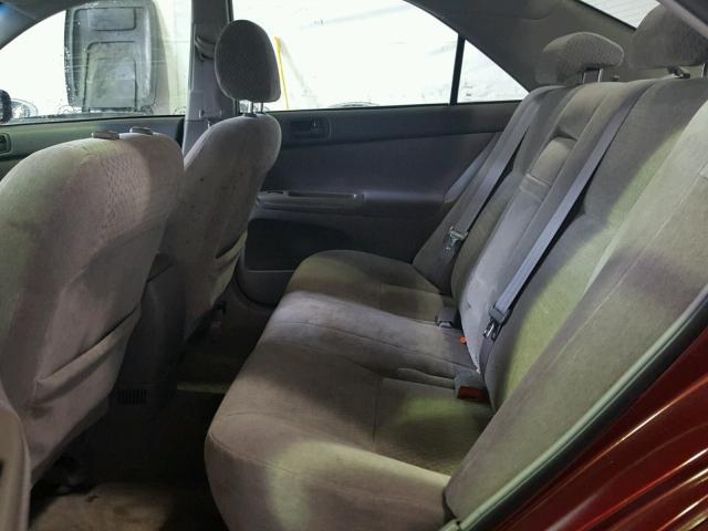 4T1BF32K83U038236 - 2003 TOYOTA CAMRY LE ბურგუნდია ფოტო 6