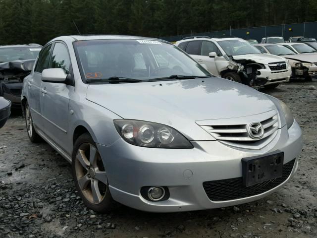 JM1BK343041136251 - 2004 MAZDA 3 HATCHBAC SILVER photo 1