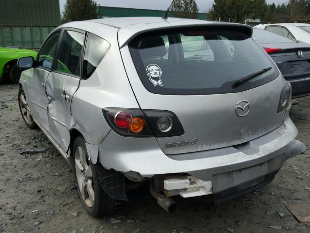 JM1BK343041136251 - 2004 MAZDA 3 HATCHBAC SILVER photo 3