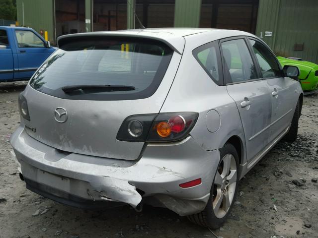 JM1BK343041136251 - 2004 MAZDA 3 HATCHBAC SILVER photo 4