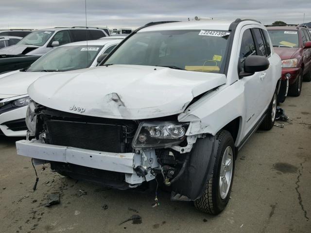 1C4NJCBA1ED513428 - 2014 JEEP COMPASS SP WHITE photo 2