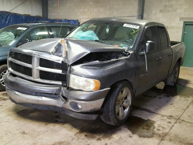 1D7HA18N62S704660 - 2002 DODGE RAM 1500 CHARCOAL photo 2