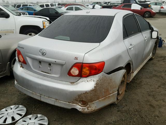 1NXBU40E59Z069977 - 2009 TOYOTA COROLLA BA SILVER photo 4