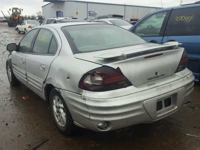 1G2NF52E21M523562 - 2001 PONTIAC GRAND AM S GRAY photo 3