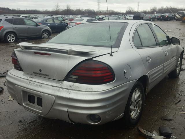 1G2NF52E21M523562 - 2001 PONTIAC GRAND AM S GRAY photo 4