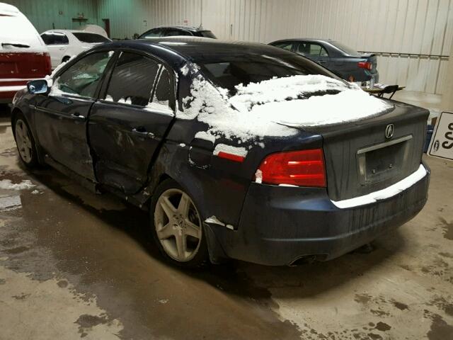 19UUA66275A801022 - 2005 ACURA TL BLUE photo 3