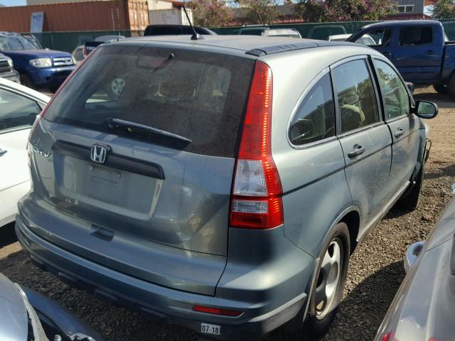 5J6RE3H30AL032630 - 2010 HONDA CR-V LX BLUE photo 4