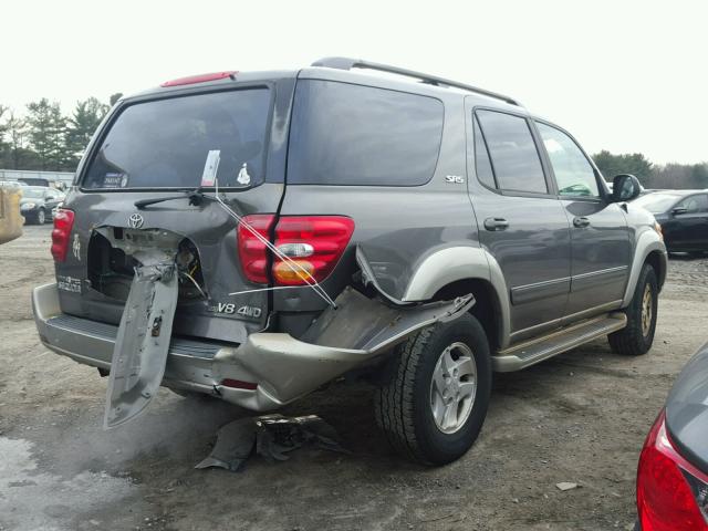 5TDBT44A33S197189 - 2003 TOYOTA SEQUOIA SR GRAY photo 4