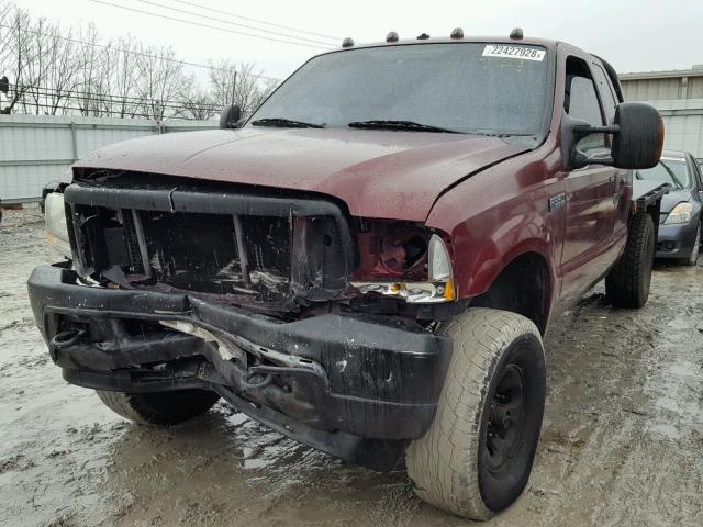 1FTSX31P34EC62203 - 2004 FORD F350 SRW S MAROON photo 2